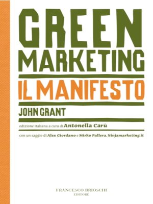 cover image of The green marketing manifesto